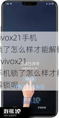 vivox21手机锁了怎么样才能解锁?,vivox21手机锁了怎么样才能解锁呢